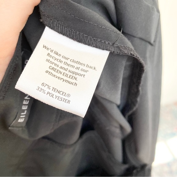 Eileen Fisher black tapered leg pants 35” waist, 30.5” inseam - Picture 11 of 13